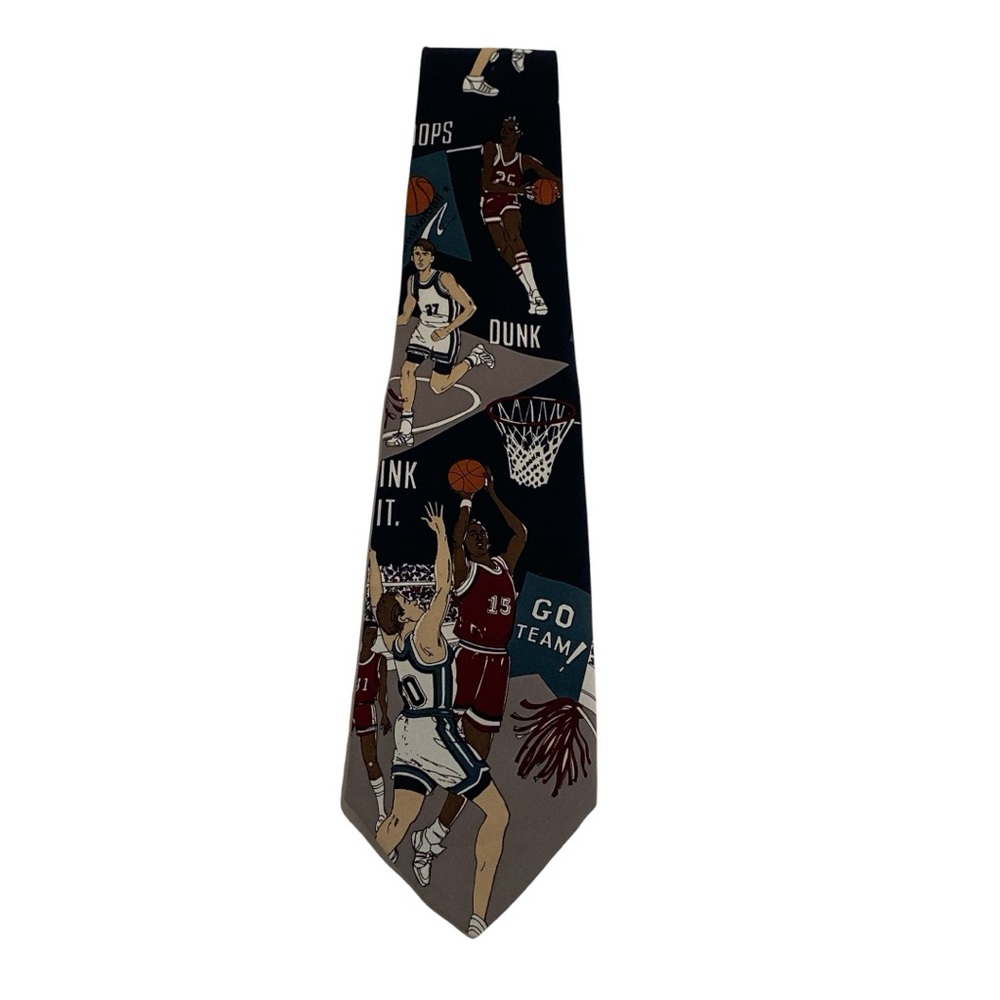 Basketball Players Print Tie